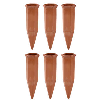 6PK Esschert Design Terracotta Water Dripper Home Garden Outdoor Display Orange