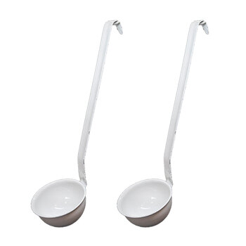2x Urban Style Carbon Steel Enamelware Soup/Goulash Ladle - Cottage