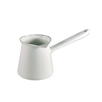 Urban Style 6cm Enamel 500ml Turkish Coffee Pot - White