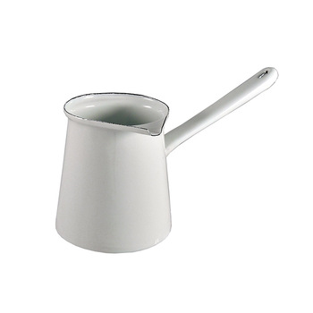 Urban Style 7cm Enamel 750ml Turkish Coffee Pot - White