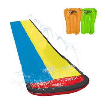 Wham-O 16ft Wave Rider Double Sliding Lane Water Slide Kids 5-12y