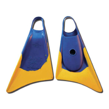 Makapuu Scuba Swimming Fin US 11-12.5 Large - Blue/Yellow