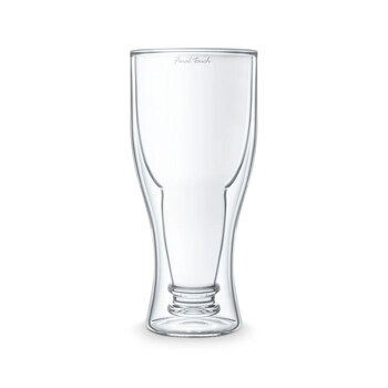 Final Touch 400ml Bottoms Up Double Wall Beer Glass
