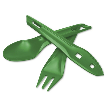 Wildo Ocy Chow Outdoor Cutlery Kit Spoon/Knife/Fork Sugarcane Green