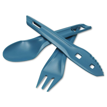 Wildo Ocy Chow Outdoor Cutlery Kit Spoon/Knife/Fork Azur Blue