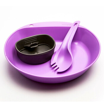 Wildo Pathfinder Kit Plate/Plate/Cutlery Multicolor Lilac