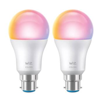 2PK WiZ Connected Color & Tunable White A60 Gen2 Smart LED Lightbulb B22
