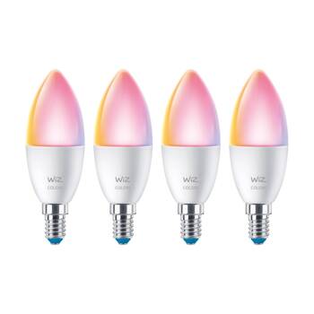 4PK WiZ Connected Color & Tunable White Candle Gen2 LED Smart Lightbulb E14