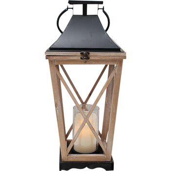 LVD Lantern Nantucket Wood/Glass/Metal 54cm Candle Holder Display
