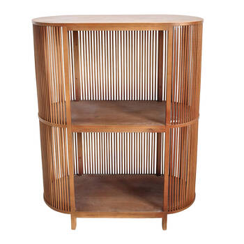 LVD MDF 102cm Island Storage Cabinet Home Furniture - Honey Brown