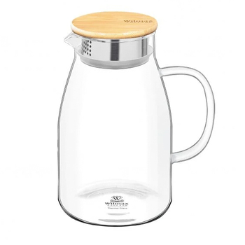 Wilmax England Thermo 1000ml Bell-Shape Jug w/ Lid Clear