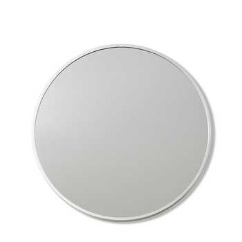 E Style Janelle 60cm Metal/Glass Round Wall Mirror - Silver