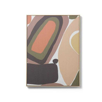 E Style 60x80cm Earthy Abstract Canvas Wall Art - Assorted