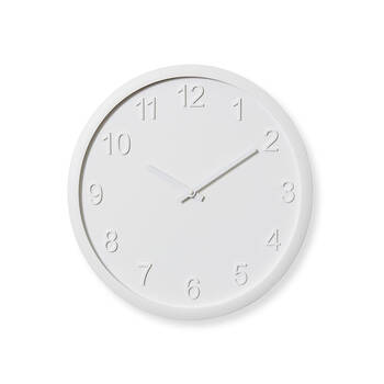 E Style Lenox Wooden Analogue Wall Clock Decor Round 40cm - White