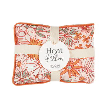 Splosh Wellness Retro Floral Heat Pillow Hot/Cold Velvet Pack Rect 40cm