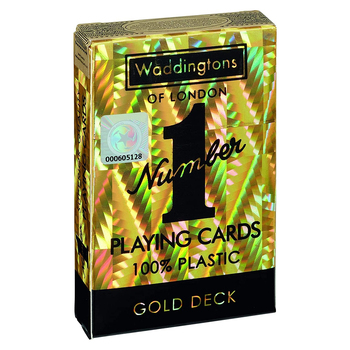 Waddingtons Gold Edition Traditional Plastic Playing Cards Deck 5y+