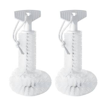 2PK White Magic Air Fryer Cleaning Brush Scrub Universal Fit - White