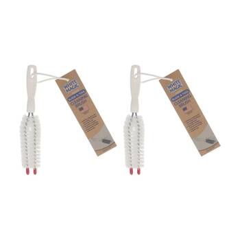 2PK White Magic Mixer Blade & Tool Cleaning Brush Scrub Universal Fit - White