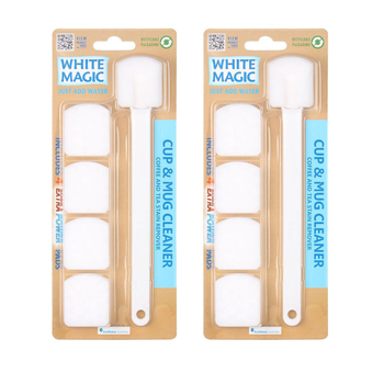 2PK White Magic Cleaner Stain Remover For Coffee/Tea Cup & Mug - White