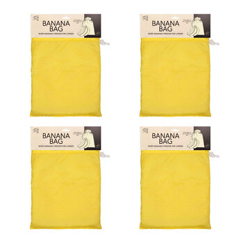 4x Eco Basics Banana Bag Food Storage Container Moisture Control Pouch