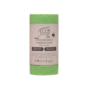 Eco Basics 12L Biodegradable Garbage Bags Small - Green