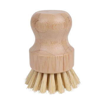 Eco Basics 8cm Plastic Free Pot/Pan Brush Residue Cleaner