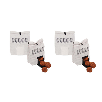 2x Eco Basics 44x35cm Potato Linen Bag Fabric Food Storage 