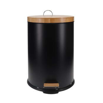 Eco Basics 20L Rubbish Bin/Trash Garbage Can - Black