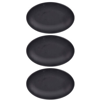 3x Eco Basics Soap Dish Bathroom Organiser Tray - Black