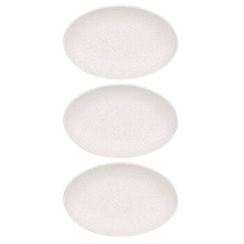 3x Eco Basics Soap Dish Bathroom Organiser Tray - White