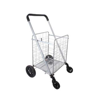 Handy Trolley 93cm/65L Basket Cart Medium - Silver