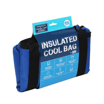 Handy Trolley 45L/38.5cm Insulated Jumbo Cool Bag - Bllue