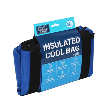 Handy Trolley 45L/38.5cm Insulated Jumbo Cool Bag - Bllue