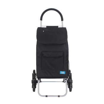 Handy Trolley 99cm/40L Shopping Bag w/ Climbing Wheels - Black