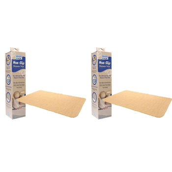 2PK White Magic Home/Bathroom Non-Slip Floor Shower Mat - Latte