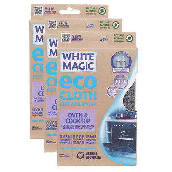 3x Eco Cloth Oven & Cooktop Grease/Grime Remover Cleaning Fabric