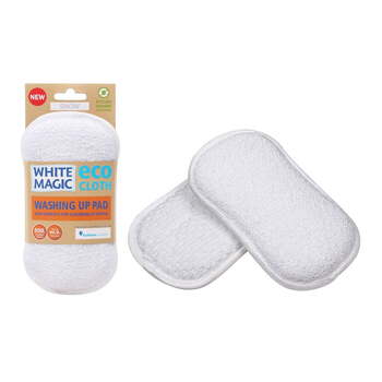White Magic Double-Sided Dish Washing Up Pad - Snow