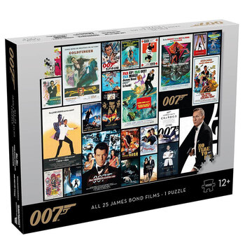 1000pc James Bond All Movies Poster Jigsaw Puzzle 10+