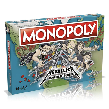Monopoly Metallica World Tour Edition Tabletop Board Game 8+