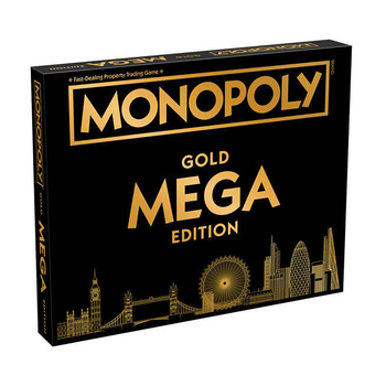 Monopoly Mega GOLD Monopoly Family Party Tabletop Board Game 8+