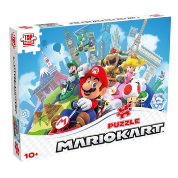 1000pc Super Mario - Mariokart Around the World Puzzle 10+