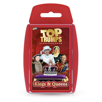 Kings and Queens Top Trumps 14cm Card Game Kids Toy 5+