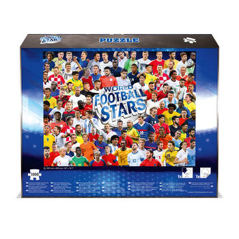 1000pc World Football Stars Edition Family and Kids Jigsaw Puzzle 8+