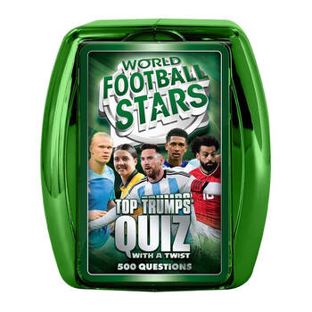 Top Trumps Quiz World Football Stars Green w/ Plastic Case 7+