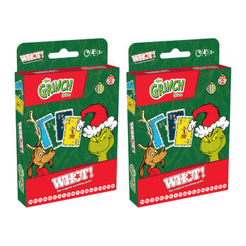 2PK Whot! The Grinch Edition Family and Kids Fast Paced Card Game 5+