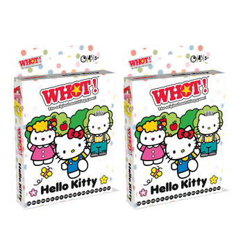 2PK Whot! Hello Kitty Edition Family and Kids Fast Paced Card Game 5+