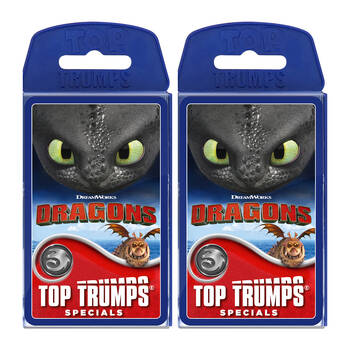 2PK Top Trumps How to Train Your Dragons Edition Family and Kids Card Game 5+