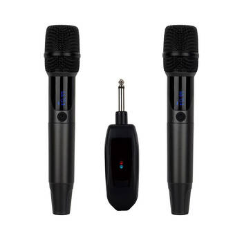 HiFuture WM100 Universal Wireless Rechargeable Karaoke Microphones Kit Black