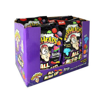 12PK Warheads All Mixed Up Sour Chewy Candy Lollies 150g