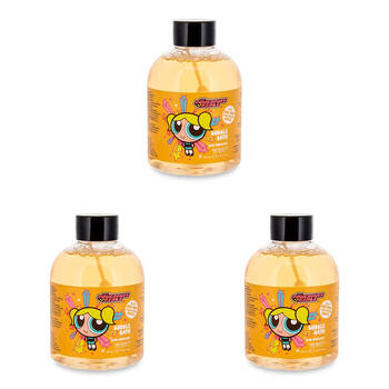 3PK Warner Bros Powerpuff Girls Super Cute - Bubble Bath Bubbles 250ml Peach